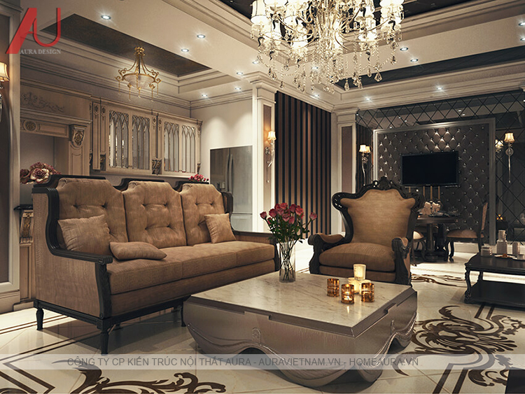 Thiết kế nội thất chung cư phong cách cổ điển